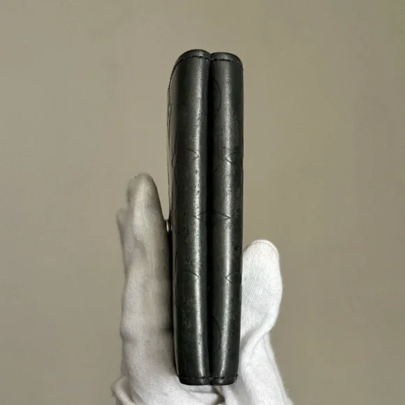 Louis Vuitton Matte Dark Gray Monogram Compact Wallet - Picture 11 of 15